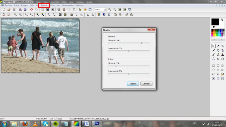 Niveles de saturación
