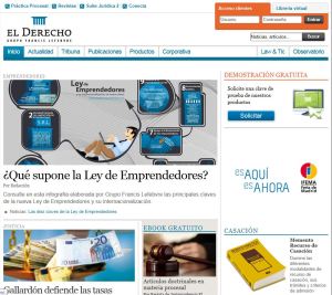 El Derecho Online. Usuario y contraseña