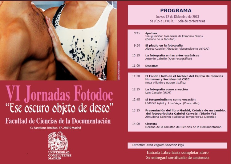 Programa de las Jornadas Fotodoc