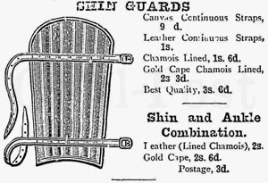 Boceto de Sam Weller para crear la espinilleras