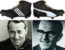 Botas Adidas y Puma de Adolf y Rudolf Dassler, respectivamente