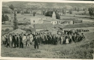 Fiesta del Corazón de Jesús en el Canterico Verde en Ambasaguas de Curueño [1955] Conservador doméstico: Mª Rubenita Aller Castro