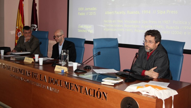 JM Sanchez Vigil durante las Jornadas Fadoc. ©Maria Olivera