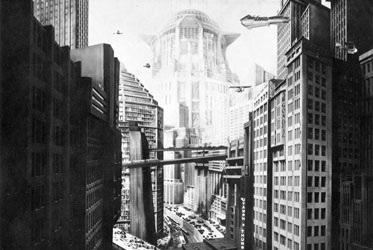 Edificios de la ciudad de Metrópolis. ©Kinolorber. http://www.kinolorber.com/metropolis/gallery.html#gal