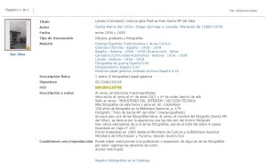 Biblioteca nacional. Santa Maria del Villar