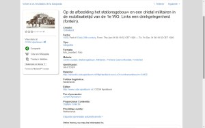 Resultado de búsqueda en Europeana