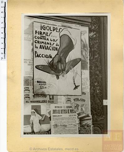 Cartel. Baldomero hijo. Fondo Fotográfico del Ministerio de Propaganda "Archivo Rojo". AGA.